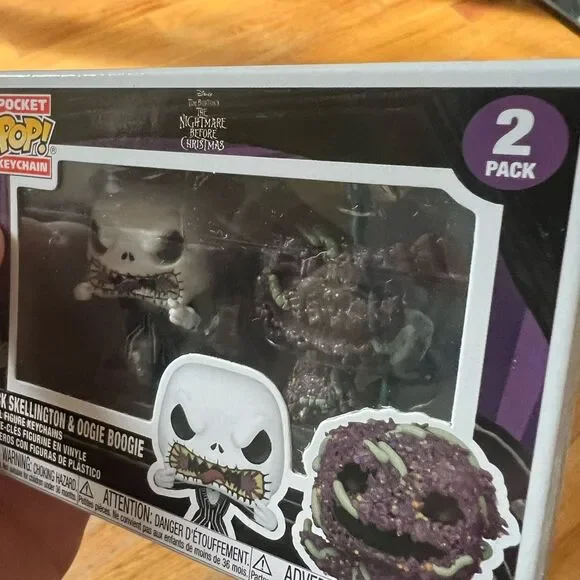 Funko Pocket Pop! Keychain Set - NBC Jack & Oogie - Picture 3 of 8
